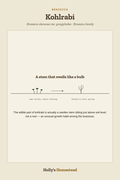 Kohlrabi diagram — Grow Guide from Holly's Homestead