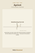 Apricot diagram — Grow Guide from Holly's Homestead