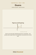 Guava diagram — Grow Guide from Holly's Homestead