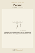 Pawpaw diagram — Grow Guide from Holly's Homestead