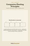 Companion Planting Principles diagram — How-To Guide from Holly's Homestead