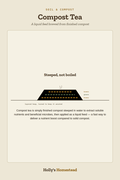 Compost Tea diagram — How-To Guide from Holly's Homestead
