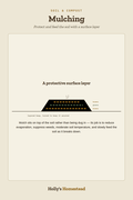 Mulching diagram — How-To Guide from Holly's Homestead